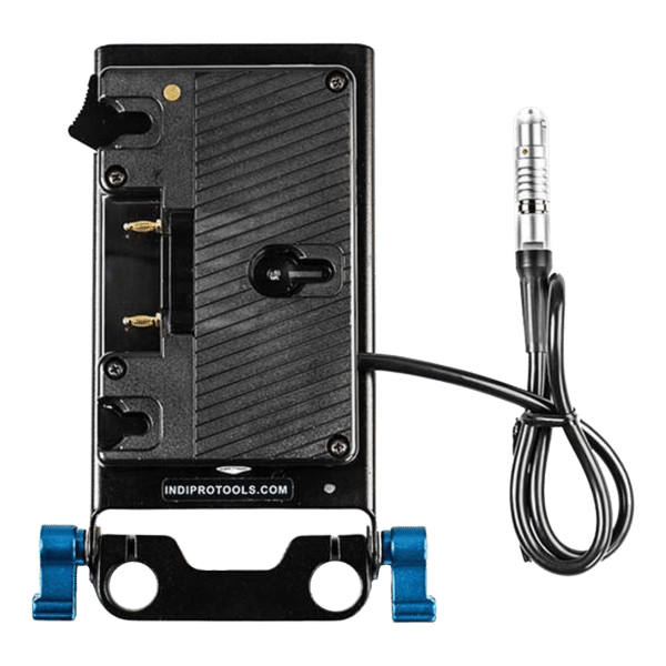 Indipro guldmonterad batteritapterplatta (Canon C300 Mark II)