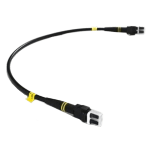 FieldCast 2C SM Jumper Duplex Patch Cable - Black - 0.4 m