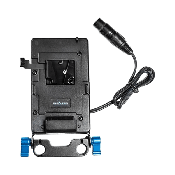 Plaque d&#39;adaptateur de batterie Indipro V-Mount (connecteur XLR à 4 broches)