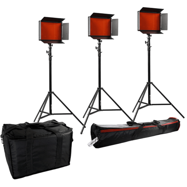 Bresser SH-1200 LED Set (3x LED and 3x Tripod) - Image 2