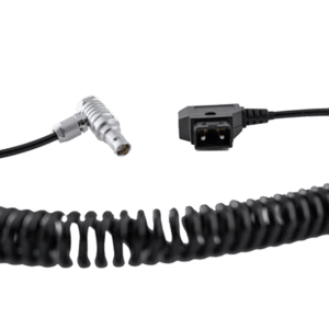 Indipro Coiled D-Tap to 2 Pin Lemo-Type Power Cable for Red Komodo (12-36