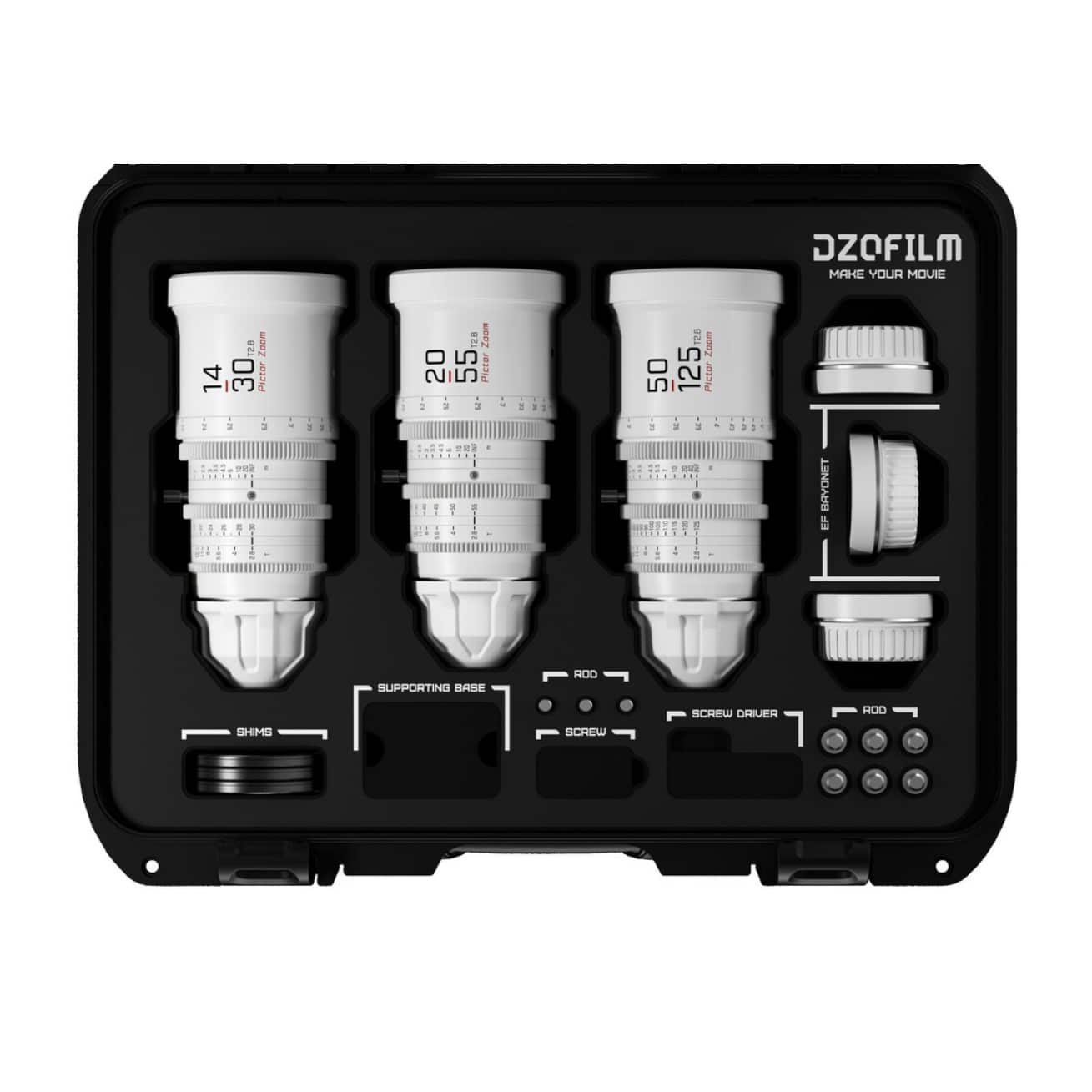 Pictor Zoom Bundle 14-30/50-125/20-55 T2.8 White - Image 2