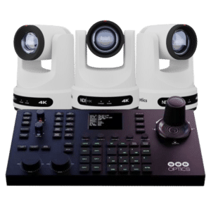 Producer Bundle 3X PTZOptics Cameras 30X Move 4K White + Controller